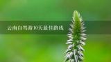 云南自驾游10天最佳路线,云南旅游攻略路线最佳路线