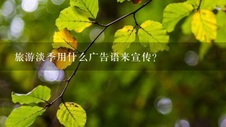 旅游淡季用什么广告语来宣传？