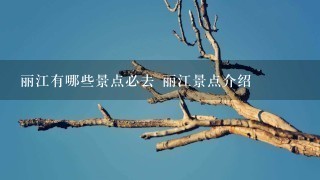 丽江有哪些景点必去 丽江景点介绍