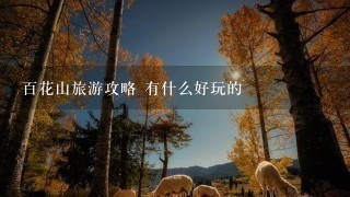 百花山旅游攻略 有什么好玩的