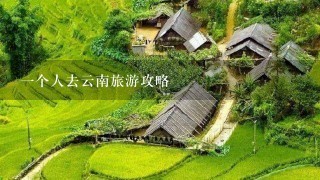 一个人去云南旅游攻略