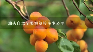 '汕头自驾至婺源篁岭多少公里