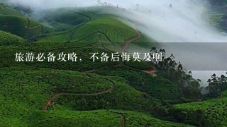 旅游必备攻略，不备后悔莫及啊