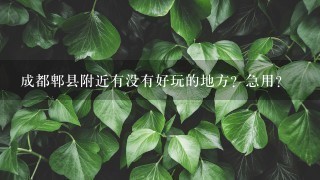 成都郫县附近有没有好玩的地方？急用？