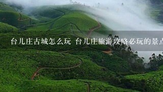 台儿庄古城怎么玩 台儿庄旅游攻略必玩的景点有哪些？