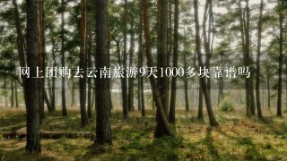 网上团购去云南旅游9天1000多块靠谱吗