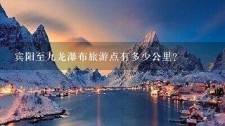 宾阳至九龙瀑布旅游点有多少公里?