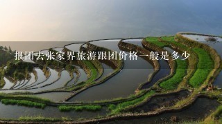 报团去张家界旅游跟团价格一般是多少