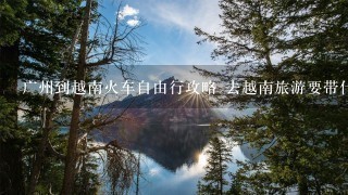 广州到越南火车自由行攻略 去越南旅游要带什么