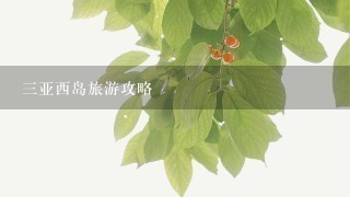 三亚西岛旅游攻略