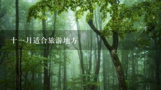 十一月适合旅游地方