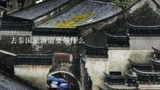 去泰国旅游需要带什么