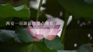 西安一日游最佳景点推荐