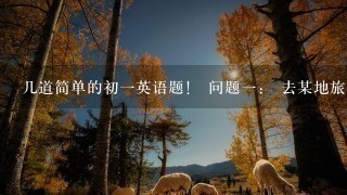 几道简单的初一英语题！ 问题一： 去某地旅行应用短语 travel in 还是用 travel to ？