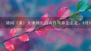 请问（求）天津到长白山自驾游怎么走，8月10日出发