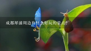 成都犀浦周边有什么好玩的景点？