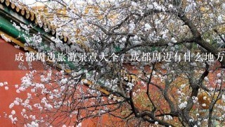 成都周边旅游景点大全，成都周边有什么地方可以烧烤的，环境要好哈！