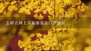 怎样去网上买旅游景点门票便宜