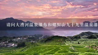 请问大漕河温泉瀑布和螺髻山九十九里温泉瀑布是两个地方吗？