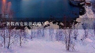 暑假西安旅游攻略5天