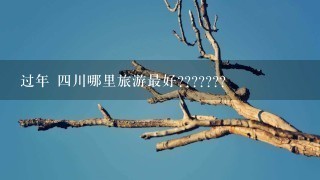 过年 四川哪里旅游最好???????