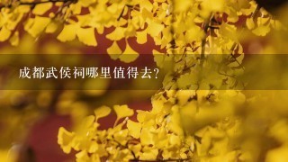 成都武侯祠哪里值得去?