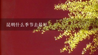 昆明什么季节去最好