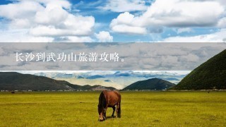 长沙到武功山旅游攻略。