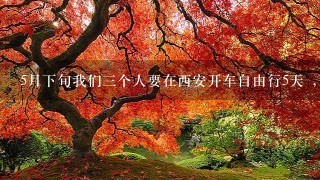 5月下旬我们三个人要在西安开车自由行5天 , 请问怎么游好,谁能给个攻略,谢谢.