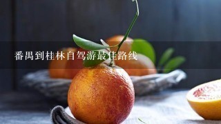 番禺到桂林自驾游最佳路线