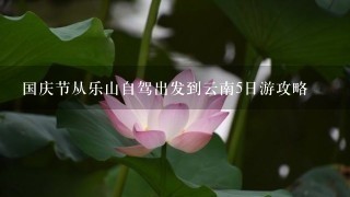 国庆节从乐山自驾出发到云南5日游攻略