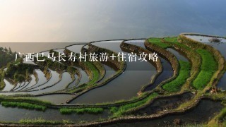 广西巴马长寿村旅游+住宿攻略