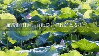 雁荡山1日游，自助游，行程怎么安排？