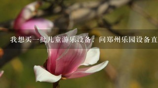 我想买1批儿童游乐设备，问郑州乐园设备直销厂家哪里