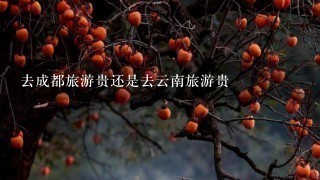 去成都旅游贵还是去云南旅游贵