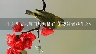 什么季节去厦门旅游最好?需要注意些什么?