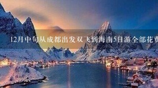 12月中旬从成都出发双飞到海南5日游全部花费要多少？？？