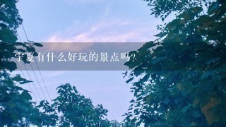 宁夏有什么好玩的景点吗？