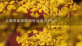 去敦煌旅游跟团好还是自由行?