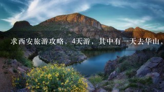 求西安旅游攻略，4天游，其中有1天去华山，不是去看日出的