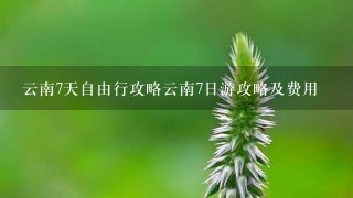 云南7天自由行攻略云南7日游攻略及费用