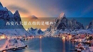 西安8大景点指的是哪些？