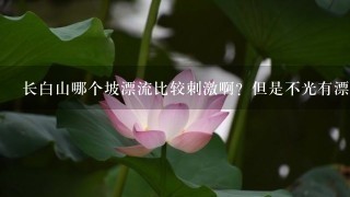 长白山哪个坡漂流比较刺激啊？但是不光有漂流，瀑布天池都在1起吗？