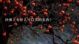 沙滩上有什么可以买的东西?